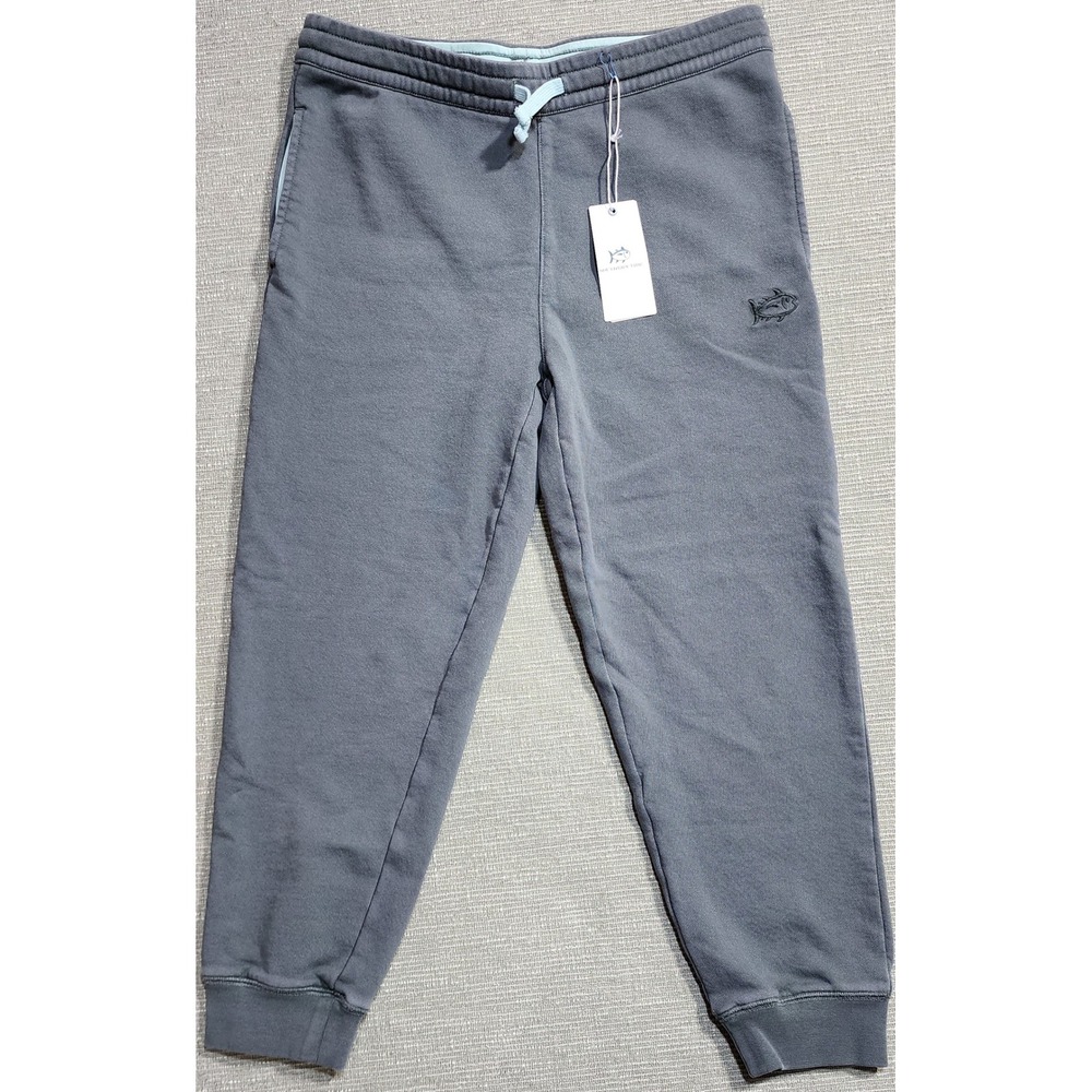 Southern Tide Sun Fairer Terry Jogger Pants Harbor Mist Gray L